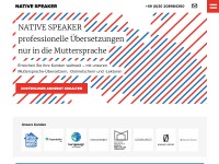 Desktop screenshot for nativespeaker.de