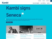 Desktop screenshot for kambi.com