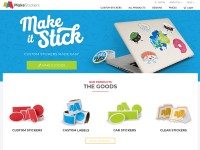 Desktop screenshot for makestickers.com