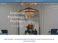 Desktop screenshot for conciergepsychology.com