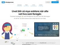 Desktop screenshot for infoskjermen.no