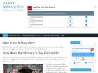 Desktop screenshot for themilitarydiet.com