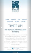 How c9pg.com looks like on a mobile device such as an iPhone.