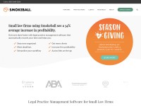 Desktop screenshot for smokeball.com