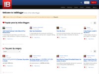 Desktop screenshot for indiblogger.in