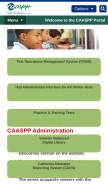 How caaspp.org looks like on a mobile device such as an iPhone.