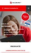 How cablelink.at looks like on a mobile device such as an iPhone.