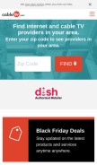 How cabletv.com looks like on a mobile device such as an iPhone.