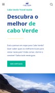 How caboverdetravelguide.com looks like on a mobile device such as an iPhone.