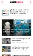 How cabroworld.com looks like on a mobile device such as an iPhone.