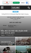 How cachlammoi.com looks like on a mobile device such as an iPhone.