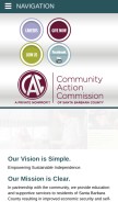 How cacsb.com looks like on a mobile device such as an iPhone.