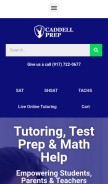 How caddellprep.com looks like on a mobile device such as an iPhone.