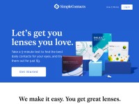 Desktop screenshot for simplecontacts.com