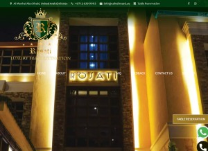 How cafedirosati.ae looks like on a tablet such as an iPad.