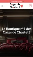 How cages-de-chastete.com looks like on a mobile device such as an iPhone.
