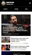 How cagesideseats.com looks like on a mobile device such as an iPhone.