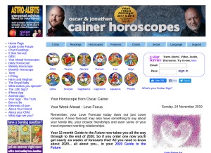 How cainer.com looks like on a tablet such as an iPad.