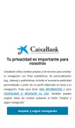 How caixabank.es looks like on a mobile device such as an iPhone.