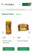 How cajungrocer.com looks like on a mobile device such as an iPhone.