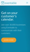 How cal.events looks like on a mobile device such as an iPhone.