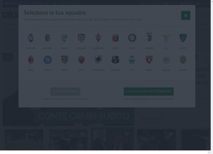 How calciomercato.com looks like on a tablet such as an iPad.