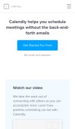 How calendly.com looks like on a mobile device such as an iPhone.