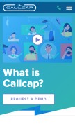 How callcap.com looks like on a mobile device such as an iPhone.