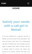 How callgirlinmohali.com looks like on a mobile device such as an iPhone.