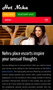 How callgirlinnehruplace.in looks like on a mobile device such as an iPhone.