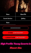 How callgirlmountabu.com looks like on a mobile device such as an iPhone.