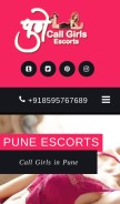 How callgirlspune.in looks like on a mobile device such as an iPhone.
