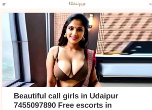 How callgirlsudaipur.in looks like on a tablet such as an iPad.