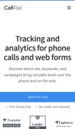 How callrail.com looks like on a mobile device such as an iPhone.