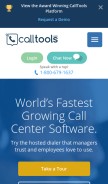 How calltools.com looks like on a mobile device such as an iPhone.