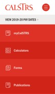 How calstrs.com looks like on a mobile device such as an iPhone.