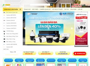 How camerasaigon24h.com looks like on a tablet such as an iPad.