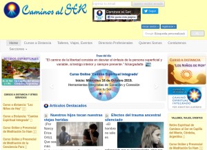 How caminosalser.com looks like on a tablet such as an iPad.