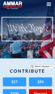 How campacampaign.com looks like on a mobile device such as an iPhone.