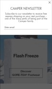 How camper.com looks like on a mobile device such as an iPhone.