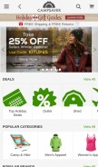 How campsaver.com looks like on a mobile device such as an iPhone.