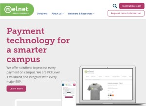 How campuscommerce.com looks like on a tablet such as an iPad.