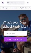 How campusreel.org looks like on a mobile device such as an iPhone.