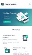 How camscanner.com looks like on a mobile device such as an iPhone.