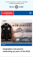How canadiangeographic.ca looks like on a mobile device such as an iPhone.