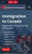 How canadianvp.com looks like on a mobile device such as an iPhone.