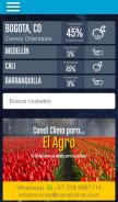 How canalclima.com looks like on a mobile device such as an iPhone.
