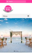 How cancunbodas.com looks like on a mobile device such as an iPhone.