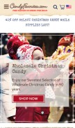 How candyfavorites.com looks like on a mobile device such as an iPhone.