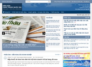 How canhtranhquocgia.vn looks like on a tablet such as an iPad.